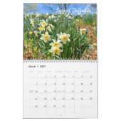 Calendrier mural extraordinaire de fleurs (Mar 2027)