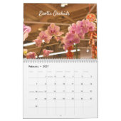 Calendrier mural extraordinaire de fleurs (Feb 2027)