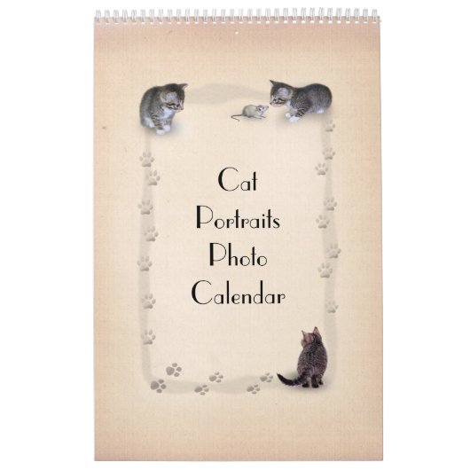 Calendrier Mural Faces de chat (Protection)
