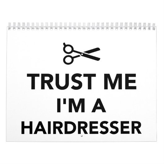 Calendrier Mural Faites-moi confiance je suis un coiffeur (Protection)