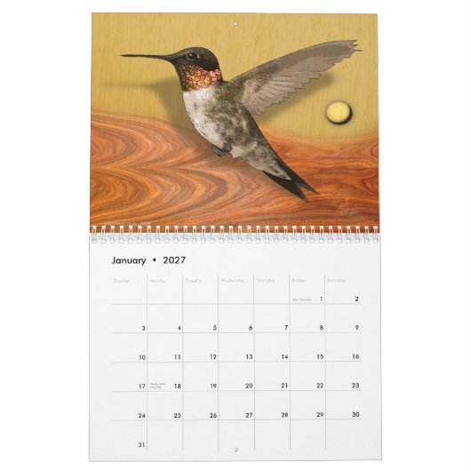 Calendrier Mural faune 2009 d'arteology (Jan 2027)