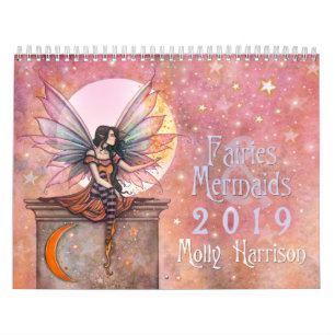 Calendrier mural Fées et Sirènes 2019 Molly H