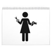 Calendrier Mural Femme de coiffeur (Protection)