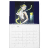 CALENDRIER MURAL FEMME ROMANTIQUE 2014 (Jan 2027)