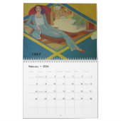 Calendrier Mural femmes à la mode des années 1930 (Feb 2026)