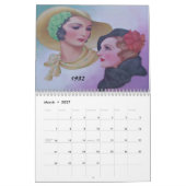Calendrier Mural femmes à la mode des années 1930 (Mar 2027)