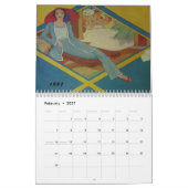 Calendrier Mural femmes à la mode des années 1930 (Feb 2027)