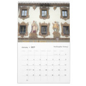 Calendrier Mural Fenêtres décoratives de 12 mois (Jan 2027)