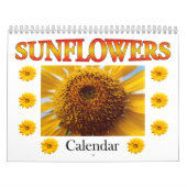 Calendrier Mural Fleur de tournesol (Protection)