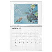 Calendrier mural Fleur et Faune 2026 (Feb 2027)