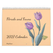 Calendrier mural Fleur sable et Faune 2027 (Protection)