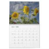 Calendrier Mural Fleurs (Mar 2026)