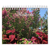 Calendrier Mural Fleurs (Protection)