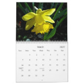 Calendrier Mural Fleurs (Mar 2027)