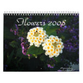 Calendrier Mural Fleurs 2008 (Protection)