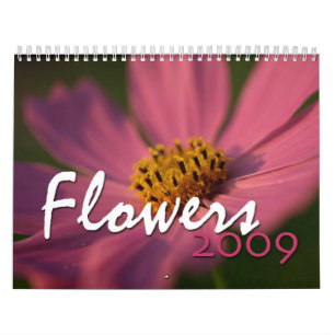 Calendrier Mural Fleurs 2009