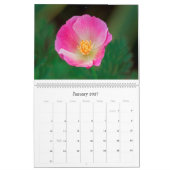 Calendrier Mural Fleurs 2018 (Jan 2027)