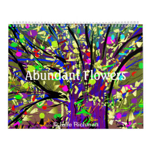 Calendrier Mural Fleurs abondantes par Julie Richman