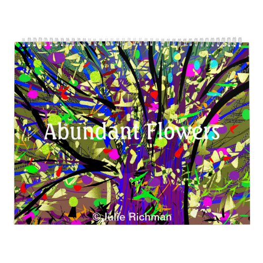 Calendrier Mural Fleurs abondantes par Julie Richman (Protection)