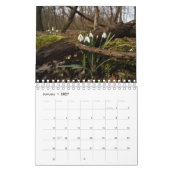 Calendrier Mural Fleurs de naissance mensuelles (Jan 2027)