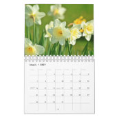 Calendrier Mural Fleurs de naissance mensuelles (Mar 2027)