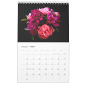 Calendrier Mural Fleurs de Pivoines (Jan 2027)