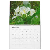 Calendrier Mural Fleurs d'Hawaï (Mar 2026)