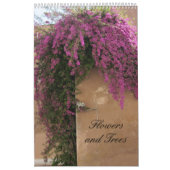 Calendrier Mural Fleurs et arbres (Protection)