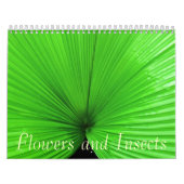 Calendrier Mural Fleurs et insectes (Protection)