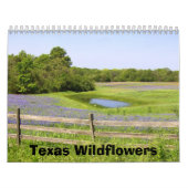 Calendrier Mural Fleurs sauvages du Texas (Protection)
