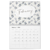 calendrier mural floral pastel, calendrier mural 2 (Feb 2026)