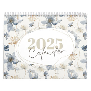 calendrier mural floral pastel, calendrier mural 2