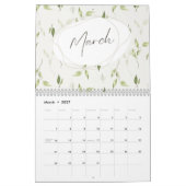 calendrier mural floral pastel, calendrier mural 2 (Mar 2027)