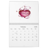 Calendrier Mural fou-tortue-bande-comique (Feb 2026)