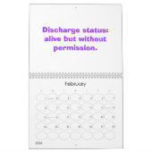 Calendrier Mural Fubs Drôle DoctorChart (Feb 2026)