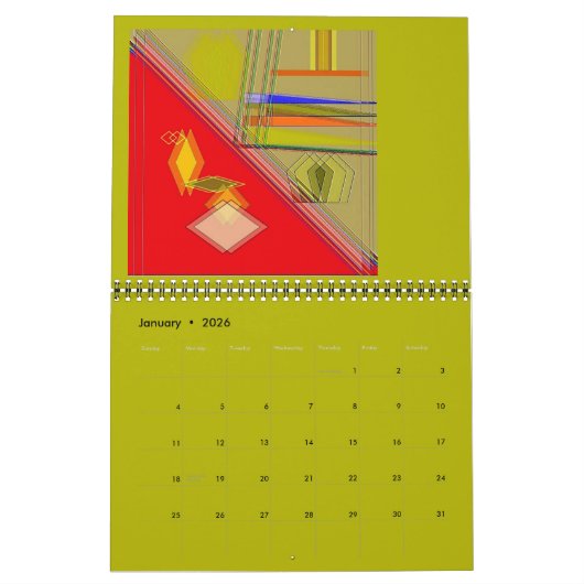 Calendrier mural "Fun Designer" (Jan 2026)