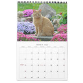 Calendrier Mural Garden Cats - taille moyenne (Mar 2027)
