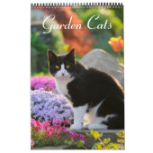 Calendrier Mural Garden Cats - taille moyenne (Protection)