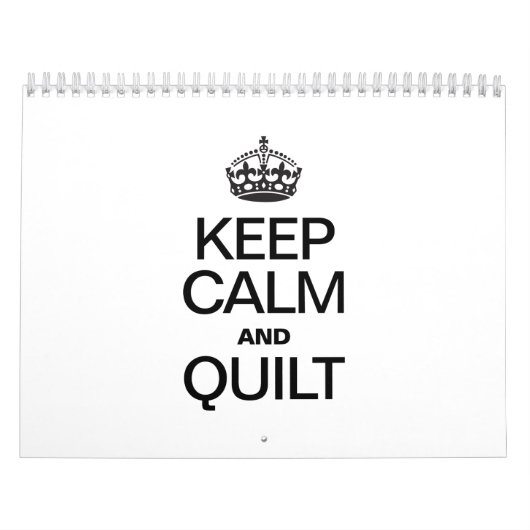 CALENDRIER MURAL GARDER CALME ET QUILT (Protection)