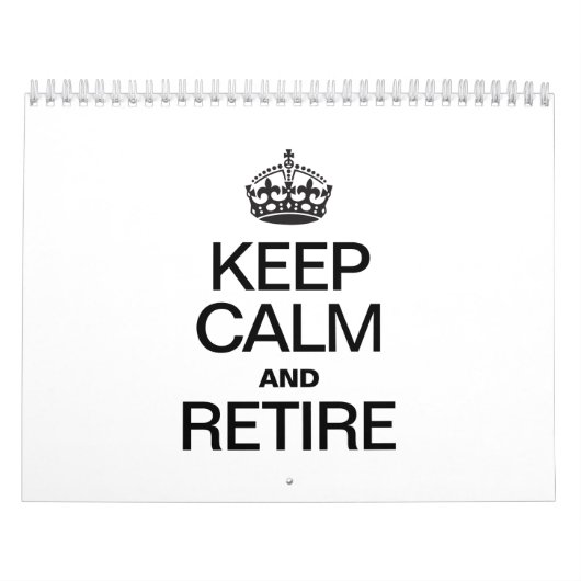 CALENDRIER MURAL GARDER CALME ET RETRAITE (Protection)