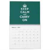 Calendrier Mural Gardez le calme et continuez (Feb 2027)