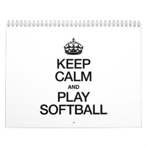 CALENDRIER MURAL GARDEZ LE CALME ET JOUEZ AU SOFTBALL