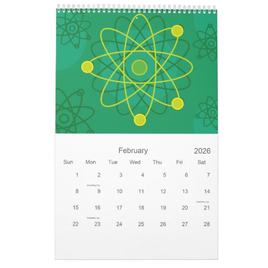 Calendrier Mural Geek scientifique (Feb 2026)