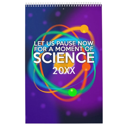 Calendrier Mural Geek scientifique (Protection)
