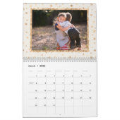 Calendrier Mural Golden Stars Photo Calendar Cream (Mar 2026)