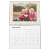 Calendrier Mural Golden Stars Photo Calendar Cream (Jan 2026)