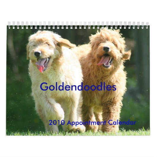 Calendrier Mural Goldendoodles (Protection)