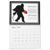 Calendrier Mural Gone Squatchin' (Feb 2026)