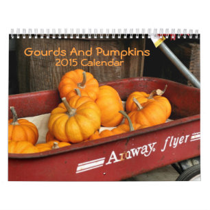 Calendrier Mural Gourds Et Photographie Citrouille