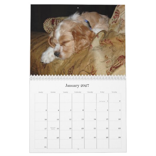 Calendrier Mural Gracie et Riley (Jan 2027)